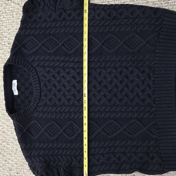 Brunette The Label Black Cable Knit  Sweater - Picture 5 of 10